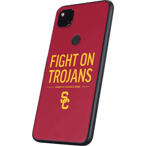 University of Southern California Fight On Trojans Red Google Pixel 4a Skin